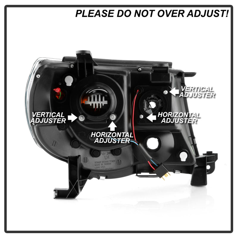 SPYDER 5088185 FITS: Toyota Tacoma 05-11 V2 High-Power LED Headlights Black PRO-YD-TT05PL-BK Headlights