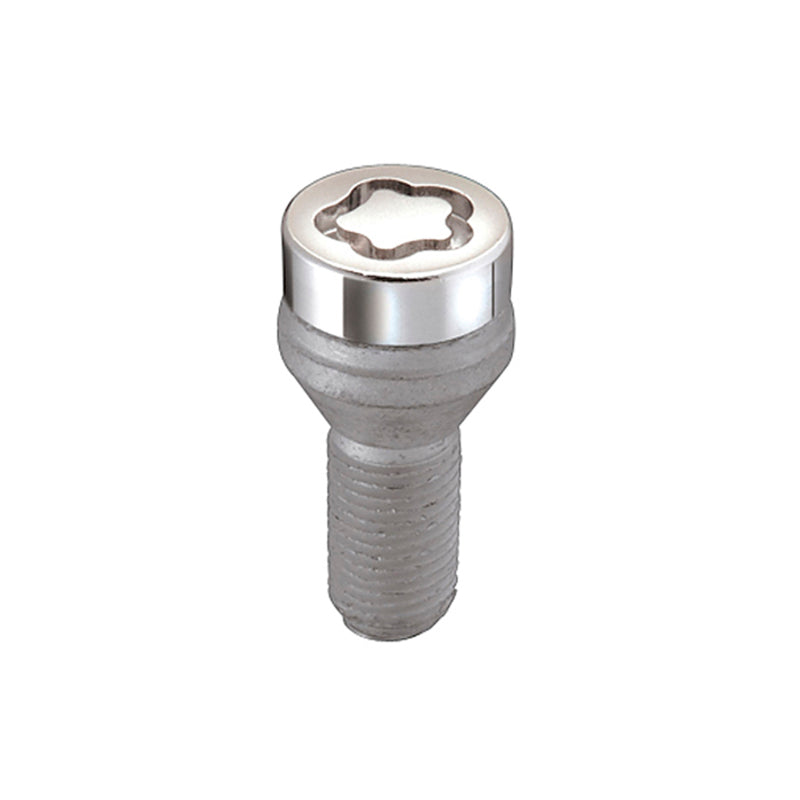 McGard 27013 FITS: Wheel Lock Bolt Set 4pk. (Cone Seat) M12X1.5 / 17mm Hex / 40.5mm Shank Length Chrome Wheel Bolts