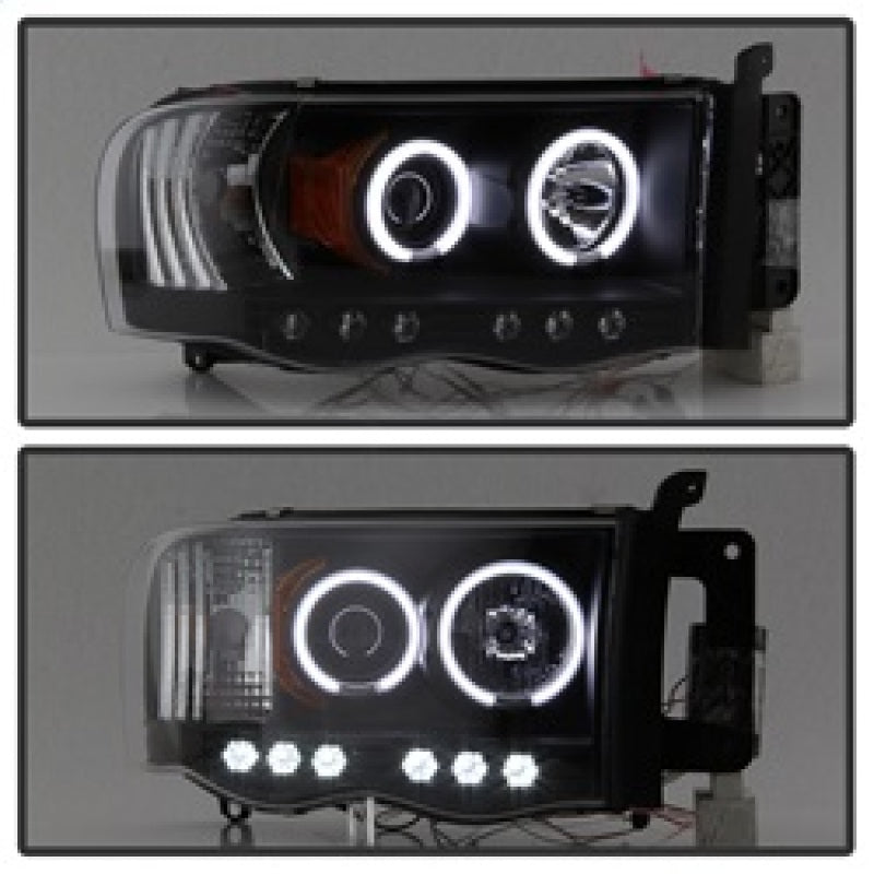 SPYDER 5009951 FITS: Dodge Ram 1500 02-05 03-05 Projector Headlights CCFL Halo LED Blk PRO-YD-DR02-CCFL-BK Headlights