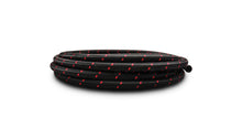 Load image into Gallery viewer, Vibrant 11976R FITS: -6 AN Two-Tone Black/Red Nylon Braided Flex Hose E85 Friendly (20ft Roll) Hoses