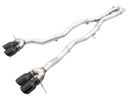 AWE Tuning 3020-42482 FITS: -AWE Track Edition Catback Exhaust for BMW G8X M3/M4 Diamond Black Tips Catback