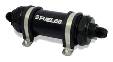 Load image into Gallery viewer, Fuelab 82833-1 FITS: 828 In-Line Fuel Filter Long -10AN In/Out 6 Micron Fiberglass Black Fuel Filters