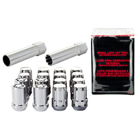McGard 65457 FITS: SplineDrive Tuner 4 Lug Install Kit w/Locks & Tool (Cone) M12X1.5 / 13/16 Hex Chrome Lug Nuts