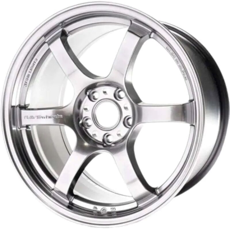 Gram Lights WGIQ22EQNK FITS: 57DR 17x9.0 +22 5-114.3 Grace Silver Wheel Wheels Cast