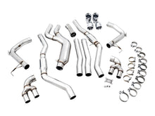 Load image into Gallery viewer, AWE Tuning 3020-42078 FITS: 2019+ BMW M340i (G20) Track Edition Exhaust Quad Chrome Silver Tips Catback