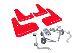 Rally Armor MF19-UR-RD/WH FITS: 11-14 Subaru WRX/STI (Sedan Only) Red UR Mud Flap w/White Logo Mud Flaps