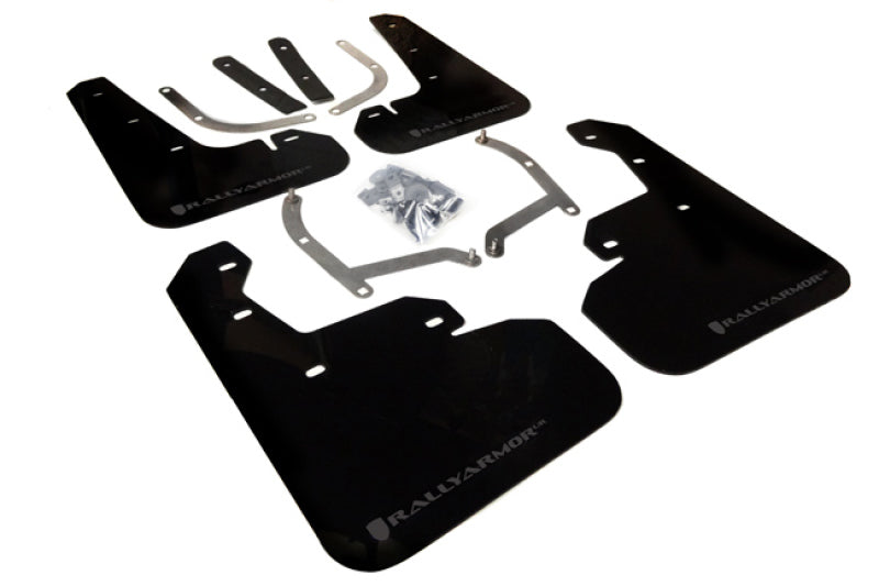 Rally Armor MF45-UR-BLK/GRY FITS: 17-23 Subaru Impreza 4D/5D Black UR Mud Flap w/Grey Logo Mud Flaps