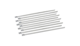 Vibrant 25898 FITS: Stainless Steel Cable Ties 14.5in Long (10 Cable Ties / Pack) Clamps