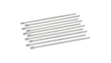 Vibrant 25898 FITS: Stainless Steel Cable Ties 14.5in Long (10 Cable Ties / Pack) Clamps