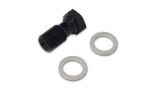 Load image into Gallery viewer, Vibrant 11464 FITS: Aluminum Banjo Bolt w/2 Washers Male 16mm x 1.5 Bolt, 24mm long bolt Anodized Black Fittings