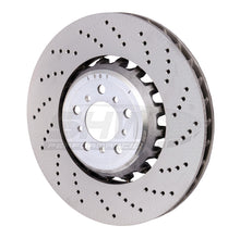 Load image into Gallery viewer, SHW Performance BFR48161 FITS:SHW 13-16 BMW M5 4.4L Right Front Cross-Drilled Lightweight Brake Rotor (34112284102) Brake Rotors Drilled