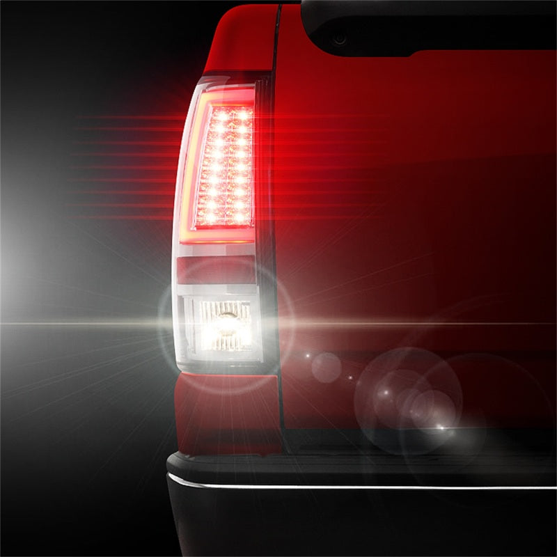 SPYDER 5081902 FITS: Chevy Silverado 1500/2500 03-06 Version 2 LED Tail Lights Chrome ALT-YD-CS03V2-LED-C Tail Lights