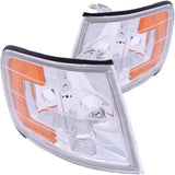 ANZO 521028 FITS: Corner Lights 1994-1997 Honda Accord Euro Corner Lights Chrome w/ Amber Reflector Lights Corner