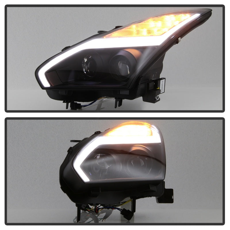 SPYDER 5085696 FITS: Nissan GTR R35 09-14 Projector Headlights DRL LED Black Headlights