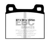 EBC DP3104C FITS: 73-77 Porsche 911 2.7L Redstuff Front/Rear Brake Pads Brake Pads Performance