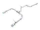 AWE Tuning 3020-22034 FITS: 18-21 Volkswagen Jetta GLI Mk7 Track Edition Exhaust Chrome Silver Tips (Fits OEM DP) Catback