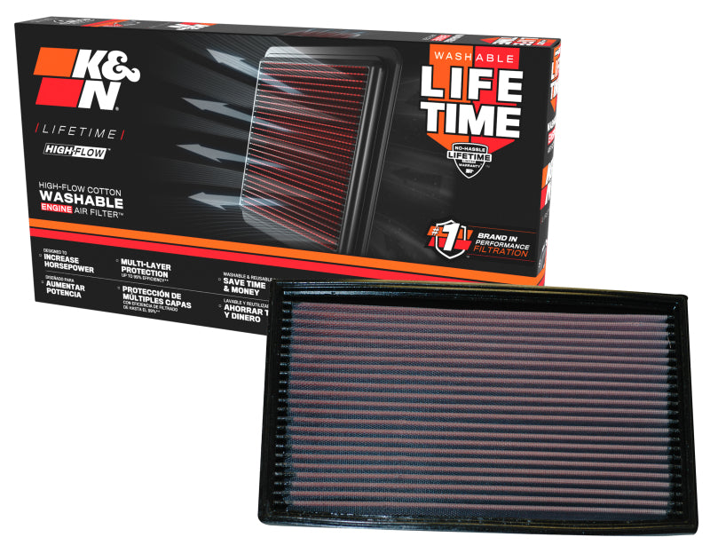 K&N Engineering 33-2190 FITS:K&N Replacement Air Filter JAGUAR XKR 4.0L-V8 SUPERCHARGED & XK8 4.0L-V8; 1998-2000 Air Filters Drop In