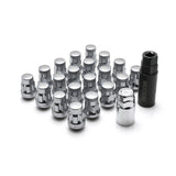 Wheel Mate Muteki SR35 Close End Lug Nuts w/ Lock Set - Satin Silver 12x1.50 35mm