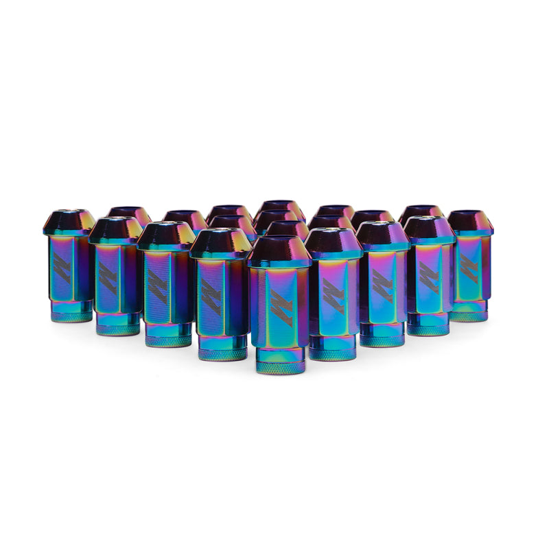 Mishimoto MMLG-15-20LNC FITS: Aluminum Locking Lug Nuts M12x1.5 20pc Set Neo Chrome Lug Nuts