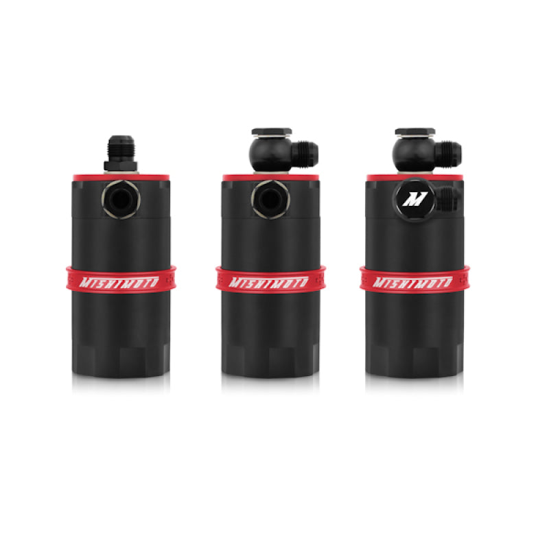 Mishimoto MMBCC-UNI-RD FITS: Oil Catch Cans FITS: Universal Baffled Oil Catch Can Red Oil Catch Cans