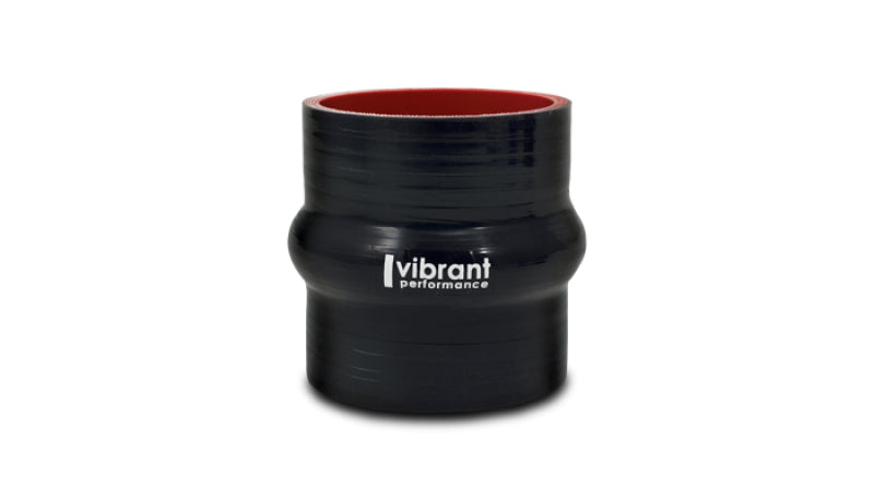 Vibrant 2730 FITS: 4 Ply Reinforced Silicone Hump Hose Connector 2in I.D. x 3in long (BLACK) Silicone Couplers & Hoses