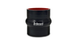 Vibrant 2734 FITS: 4 Ply Reinforced Silicone Hump Hose Connector 3in I.D. x 3in long (BLACK) Silicone Couplers & Hoses