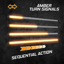 Load image into Gallery viewer, XKGLOW XK041029-9 FITS:XK Glow 9In Switchback Grill Lights with Start-up Animation &amp; Sequential Turn Signals Light Bars &amp; Cubes