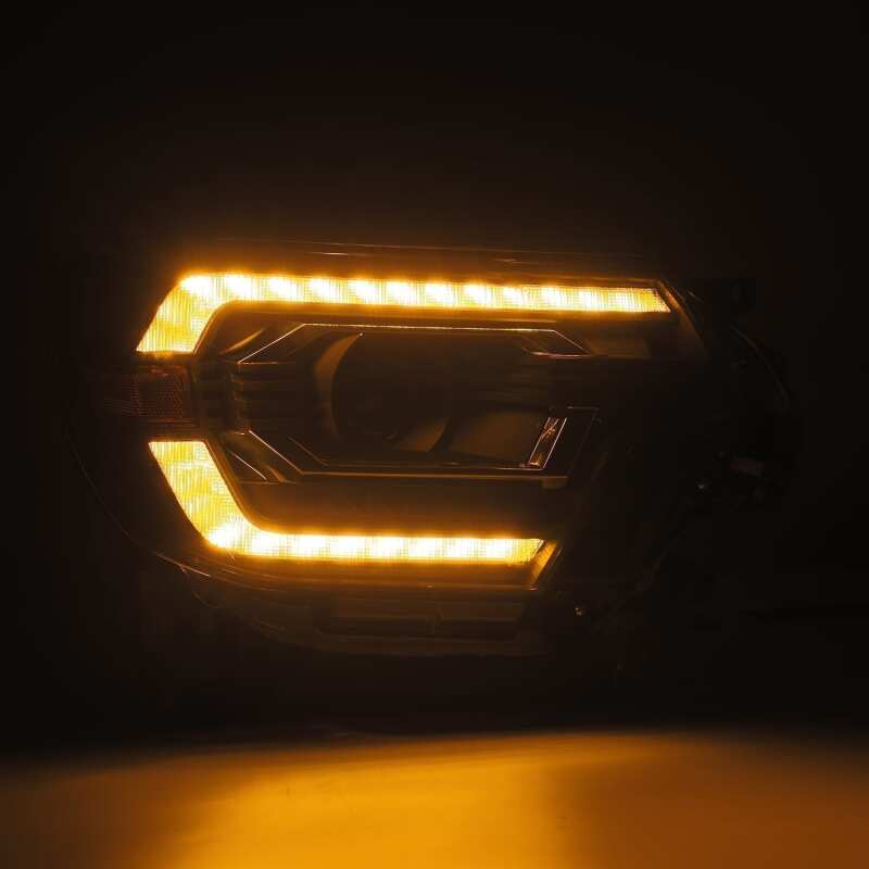 AlphaRex 880751 FITS: 12-15 Toyota Tacoma LUXX LED Projector Headlights Plank Style Black w/DRL Headlights
