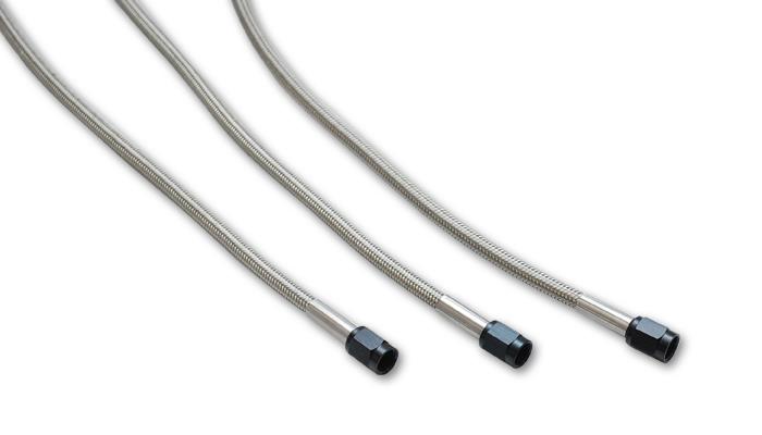 Vibrant 10272 FITS: Univ Oil Feed Kit 4ft Teflon lined S.S. hose with two -3AN female fittings preassembled Oil Line Kits