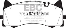Load image into Gallery viewer, EBC DP42298R FITS: 2015+ Mercedes-Benz C63 AMG (W205) 4.0L Twin Turbo Yellowstuff Front Brake Pads Brake Pads Performance
