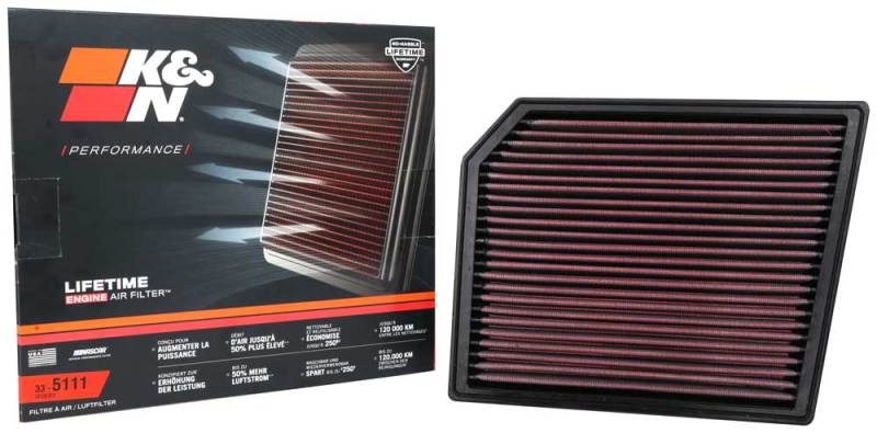K&N Engineering 33-5111 FITS:K&N 2019 BMW X2 M35 L4-2.0L F/I Replacement Air Filter Air Filters Direct Fit