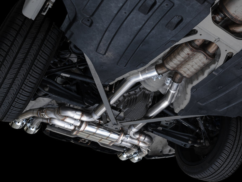 AWE Tuning 3025-42301 FITS: 20-25 BMW X3 M/M Comp (F97) AWD SwitchPath Axle-back Exhaust Chrome Silver Tips Axle Back