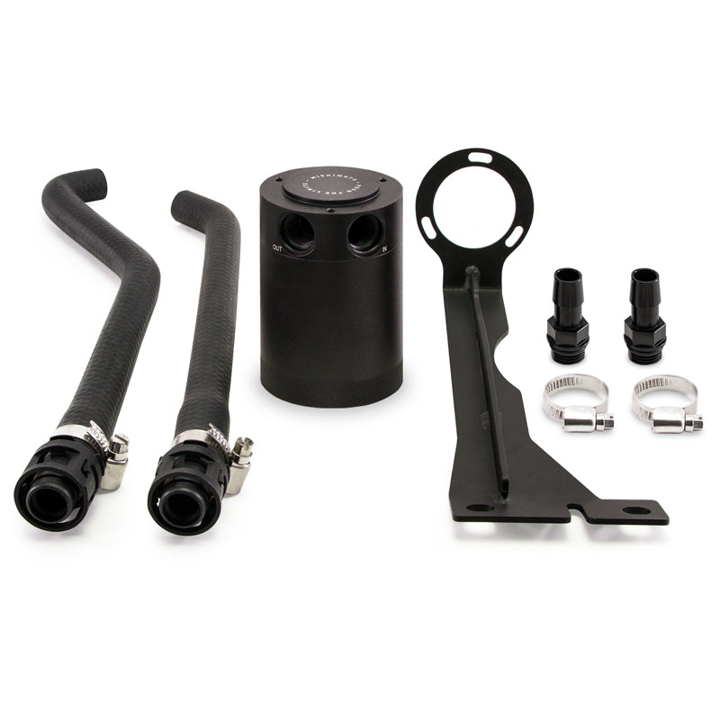 Mishimoto MMBCC-FIST-14PBE FITS: 2014+ Ford Fiesta ST Baffled Oil Catch Can Kit Black Oil Catch Cans