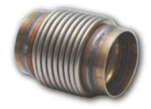 Load image into Gallery viewer, Vibrant 68944 FITS: SS Bellow Assembly w/ Solid Liner 4in inlet/outlet ID x 4in overall L Electro Polished Flanges