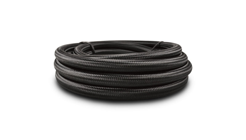 Vibrant 18982 FITS: -12AN x 20 ft. Nylon Braided Flex Hose with PTFE Liner Black Hoses