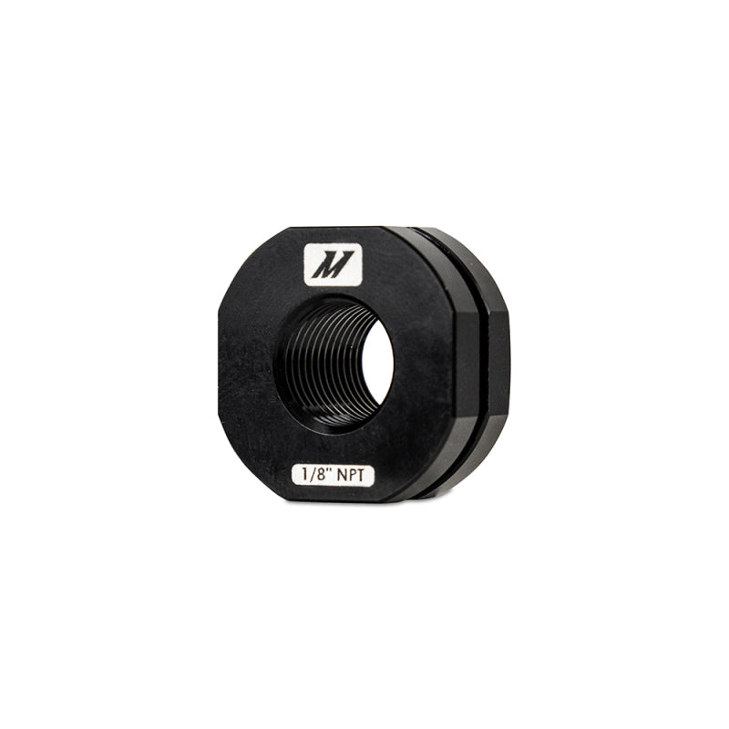 Mishimoto MMFT-NZL-18BK FITS: Fittings FITS: 1/8in NPT CNC-Machined Nozzle Mount Adapter Black Fittings