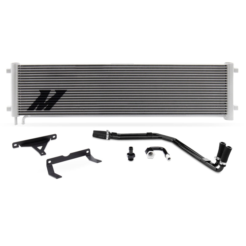 Mishimoto MMTC-F2D-17SL FITS: 17-19 Ford 6.7L Powerstroke Transmission Cooler Kit Silver Transmission Coolers