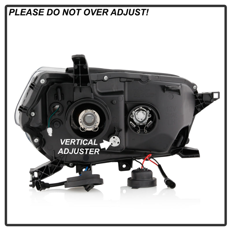 SPYDER 5087454 FITS: Signature Toyota 4Runner 10-13 Projector Headlights Black (PRO-YD-T4R10SI-BK) Headlights