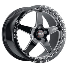 Load image into Gallery viewer, Weld S90471163P43 FITS: S904 17x11 Ventura Beadlock 5x120.65 ET43 BS7.75 Gloss BLK MIL DIA 78.1 Wheels Cast