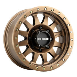 Method Wheels MR30478580900 FITS:Method MR304 Double Standard 17x8.5 0mm Offset 8x6.5 130.81mm CB Method Bronze Wheel Wheels Cast