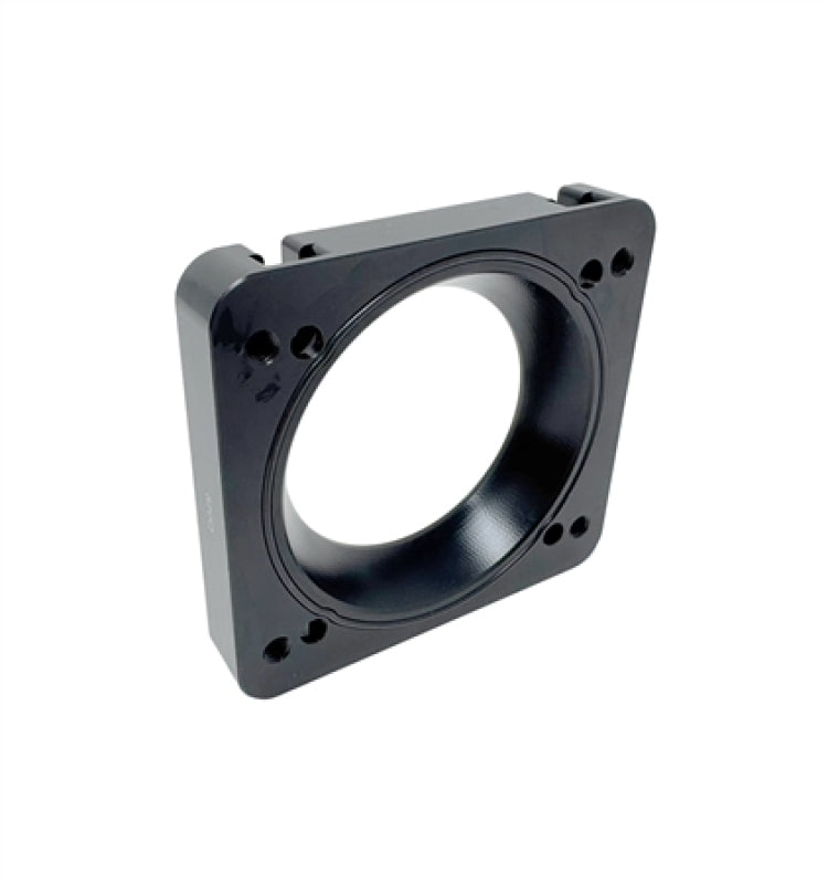 Torque Solution TS-SU-870O-BK FITS: 06-21 Subaru STI / 08-14 Subaru WRX Big Bore 76mm Throttle Body Adapter Black Throttle Body Spacers