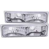 ANZO 511032 FITS: 1988-1998 Chevrolet C1500 Euro Parking Lights Chrome Lights Corner