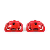 PowerStop Power Stop 09-11 335d Front Red Calipers w/Brackets - Pair FITS: BMW - PSBS3334