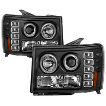 Load image into Gallery viewer, SPYDER 5010605 FITS: GMC Sierra 1500/GMC Sierra Denali 08-13 Projector LED Halo- LED Blk PRO-YD-GS07-HL-BK Headlights