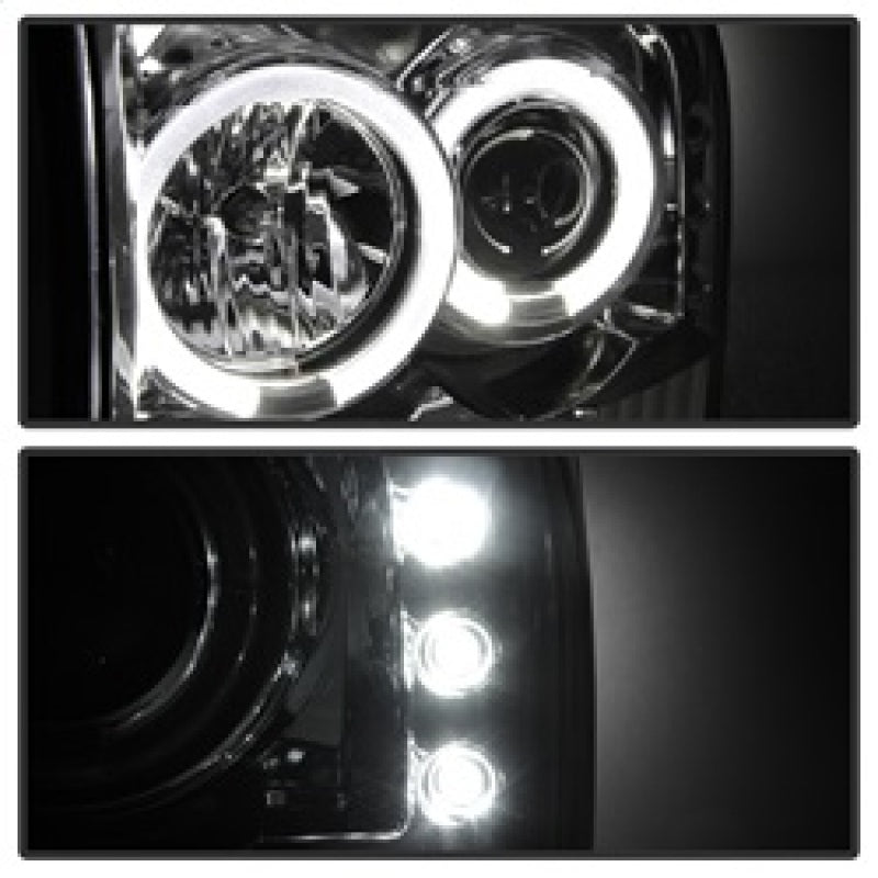 SPYDER 5010360 FITS: Ford F250 Super Duty 99-04 Projector Version 2 LED Halo LED Chrm PRO-YD-FF25099-1P-G2-C Headlights