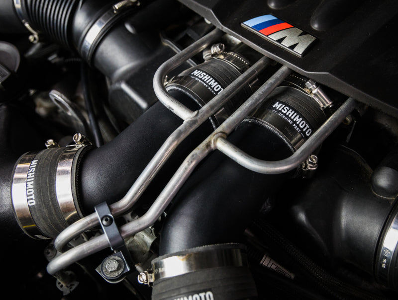 Mishimoto MMICP-F10-12MWBK FITS: Intercooler Pipe Kits FITS: 12-16 BMW F10 M5 Intercooler Pipe Kit Micro Wrinkle Black Intercooler Pipe Kits
