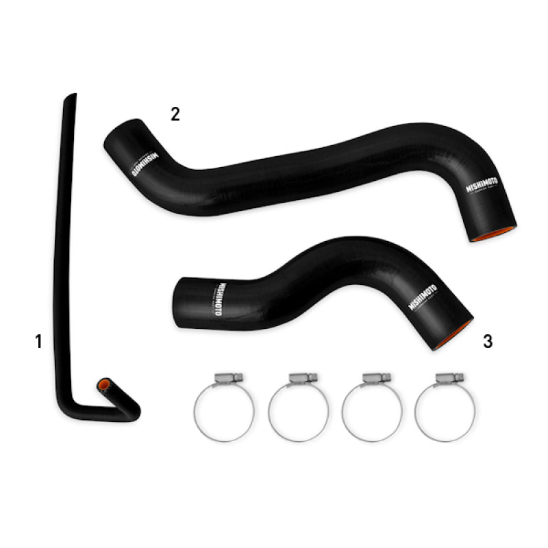 Mishimoto MMHOSE-WRX-15BK FITS: Hoses FITS: 2015+ Subaru WRX Silicone Radiator Coolant Hose Kit Black Hoses