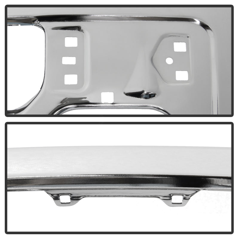 SPYDER 9948480 FITS: Ford F150 09-14 w/Fog Light Hole w/o Harley Model Front Bumper Chrome (OEM 9L3Z17757B) Bumper Accessories