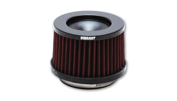 Vibrant 10932 FITS: The Classic Perf Air Filter 4.75in O.D. Cone x 3-5/8in Tall x 5in inlet I.D. Turbo Outlets Air Filters Universal Fit