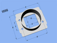 Load image into Gallery viewer, Vibrant 1996 FITS: MAF SenAdapter Plate Toyota w/ Bosch MAF Sensuse w/ 3in ID filteronly Flanges